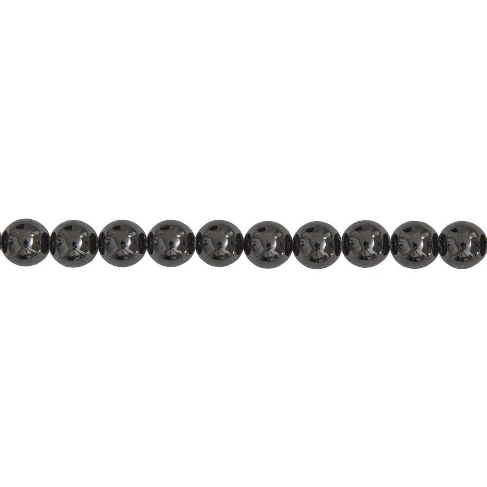 Filo di Tormalina Nera – pietre sferiche da 6 mm