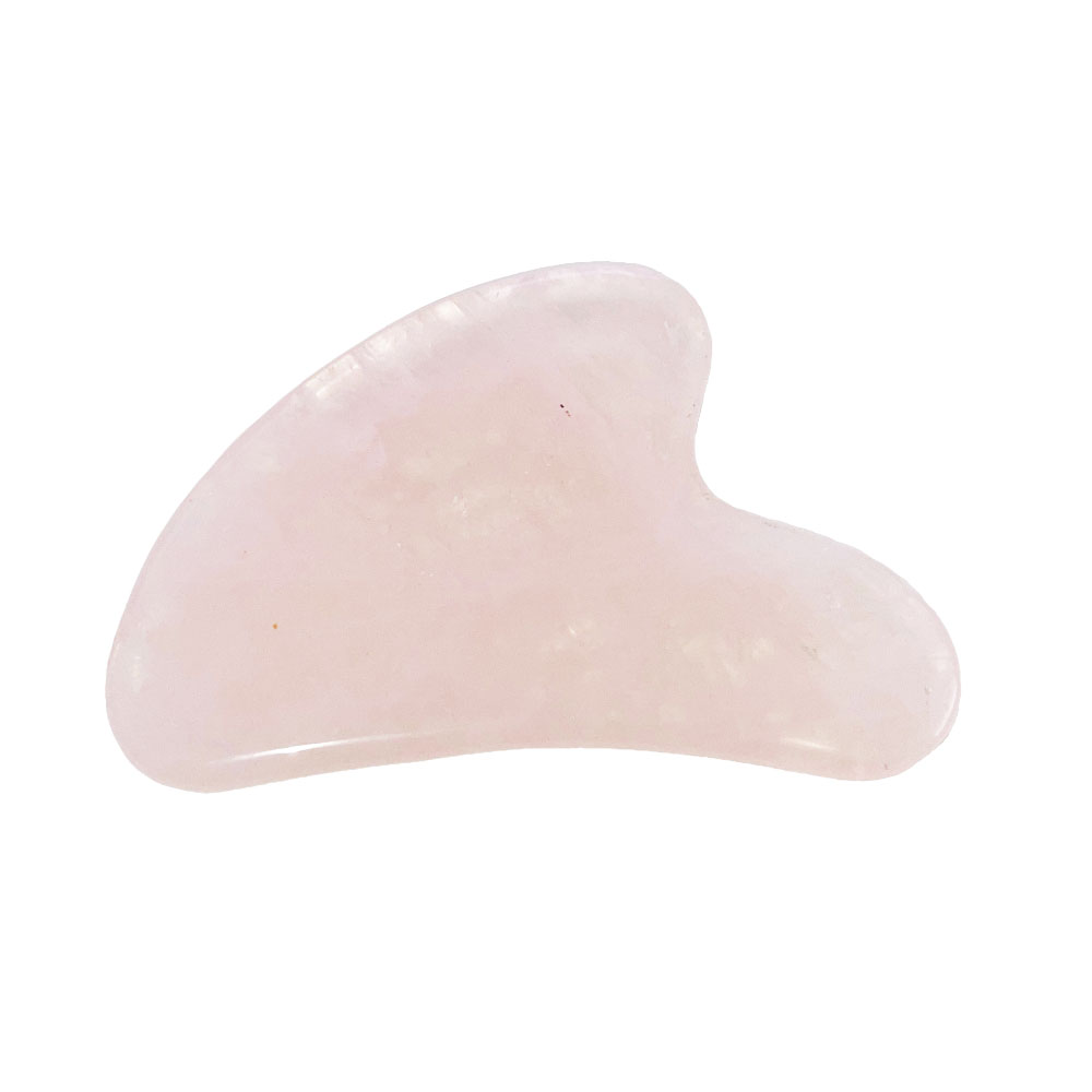 Gua Sha per Massaggi in Quarzo Rosa