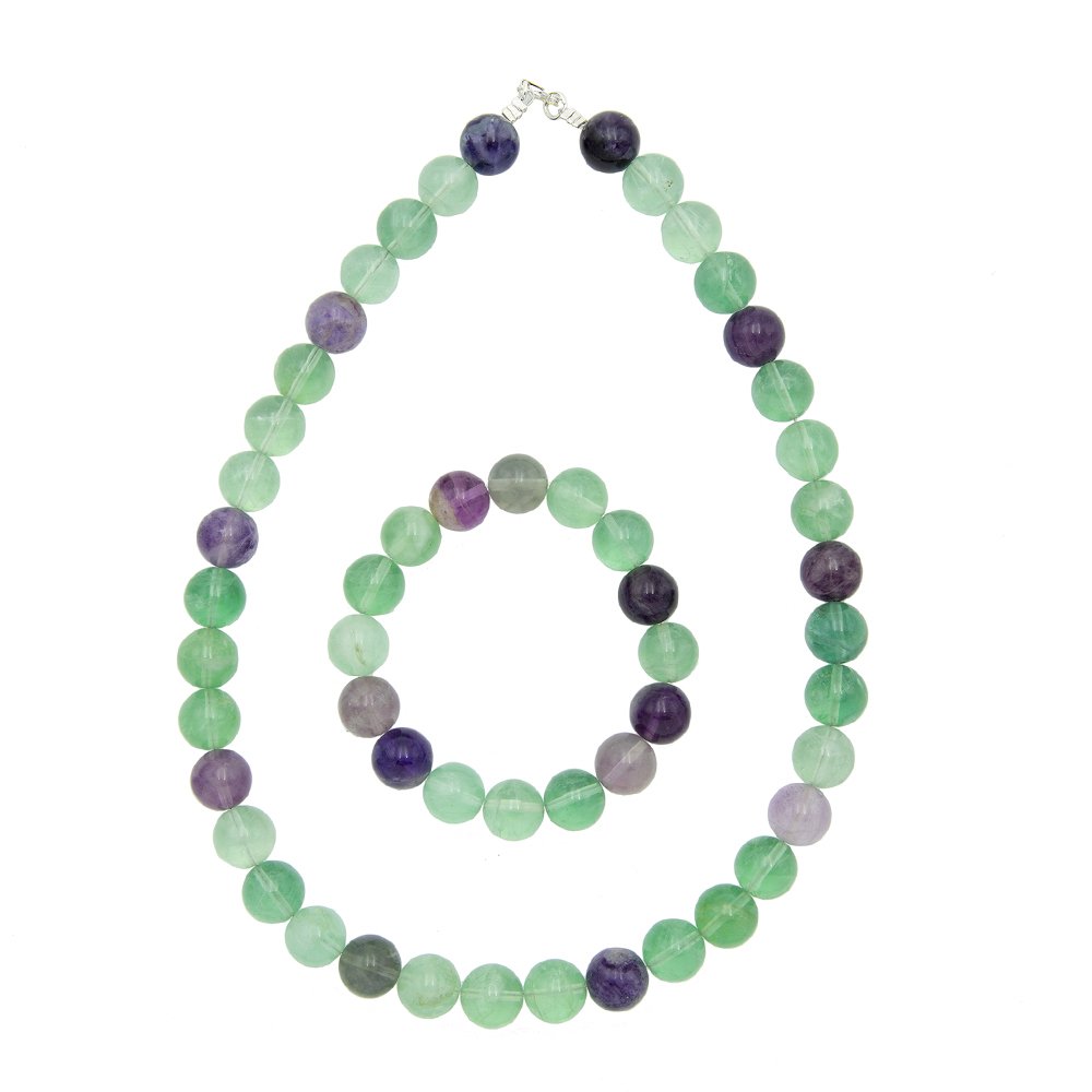 Set di Fluorite multicolore – Pietre con perline da 6 mm