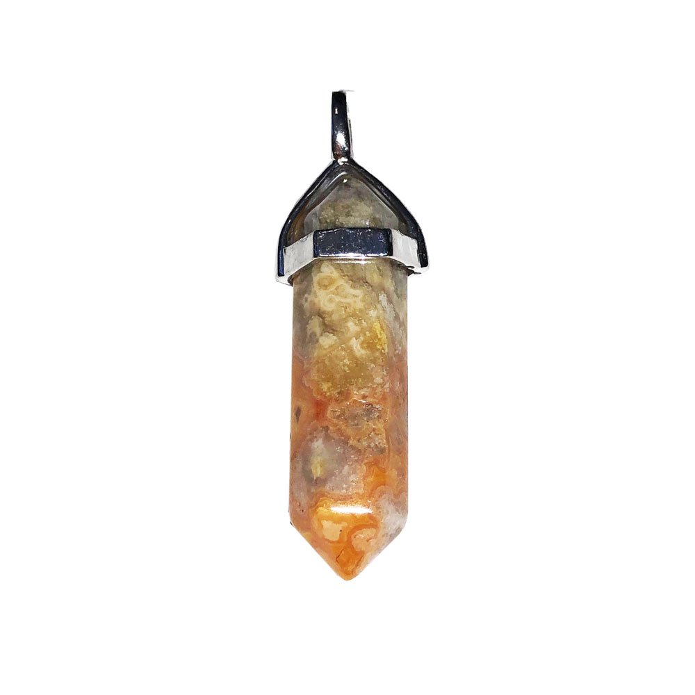 Ciondolo in Agata Crazy Lace – Punto