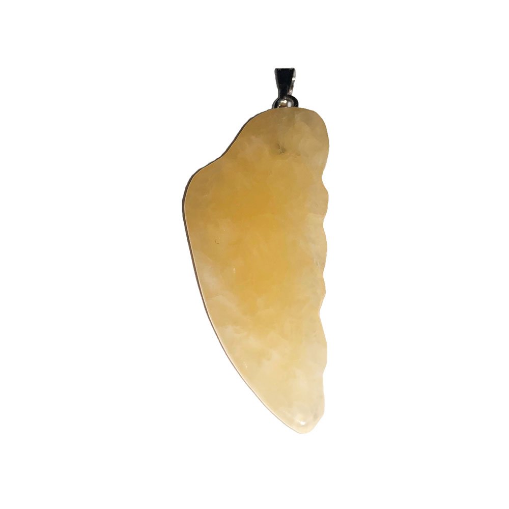 Ciondolo in Calcite Arancione – Ala d'angelo