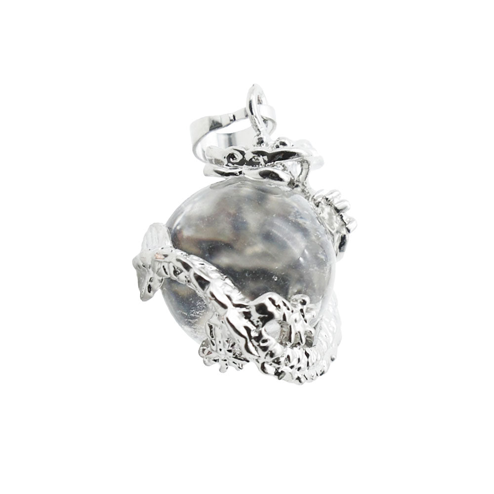 Ciondolo in Cristallo di Rocca – Drago