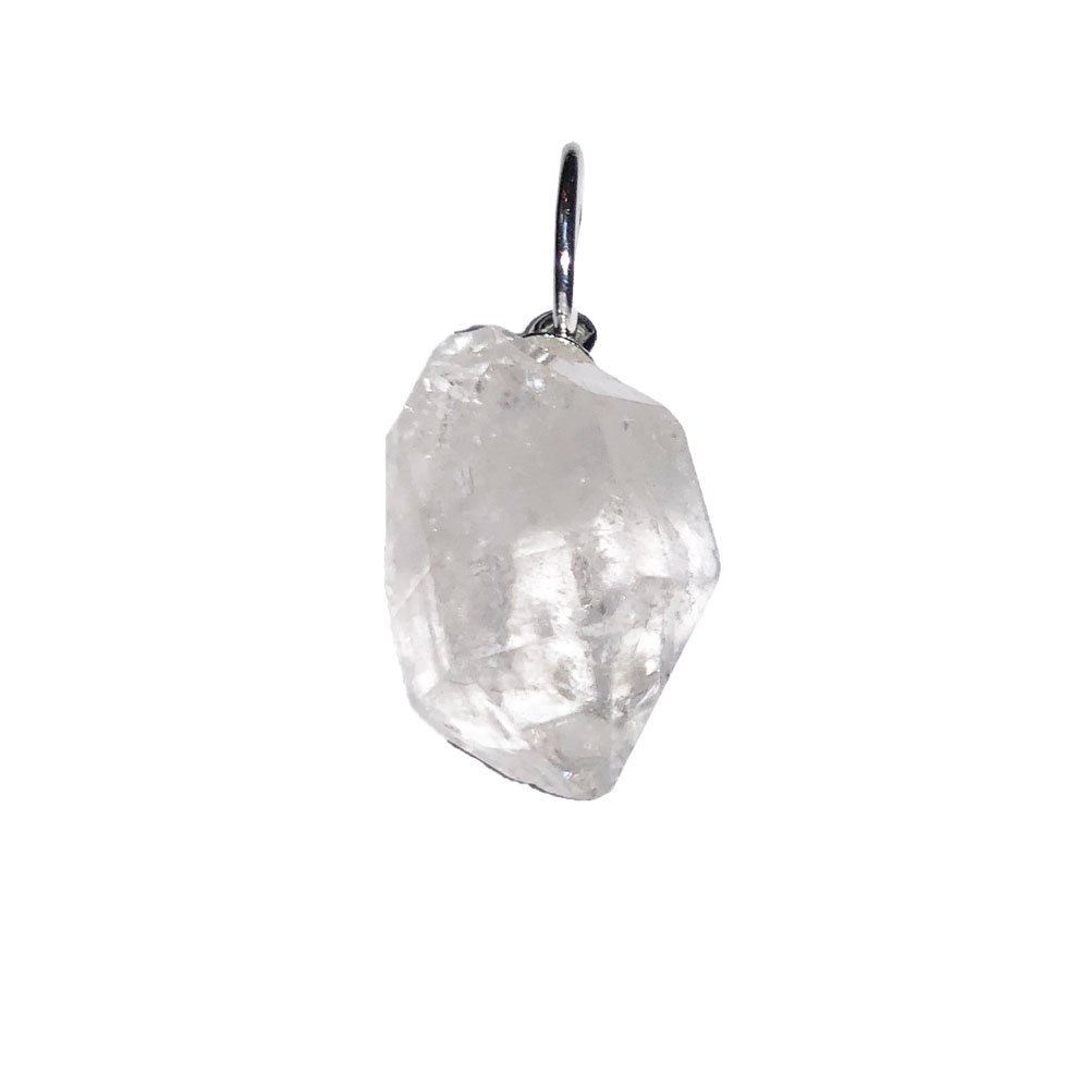 Ciondolo con Diamante Herkimer – Pietra grezza