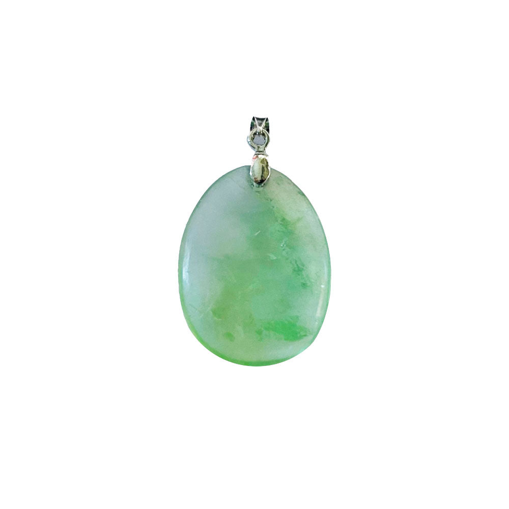 Ciondolo in Fluorite Verde – Pietra Piatta