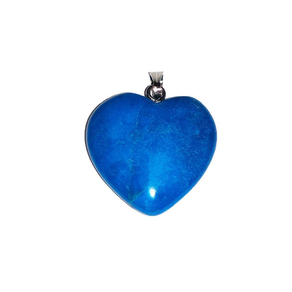 Ciondolo Howlite blu – Piccolo cuore