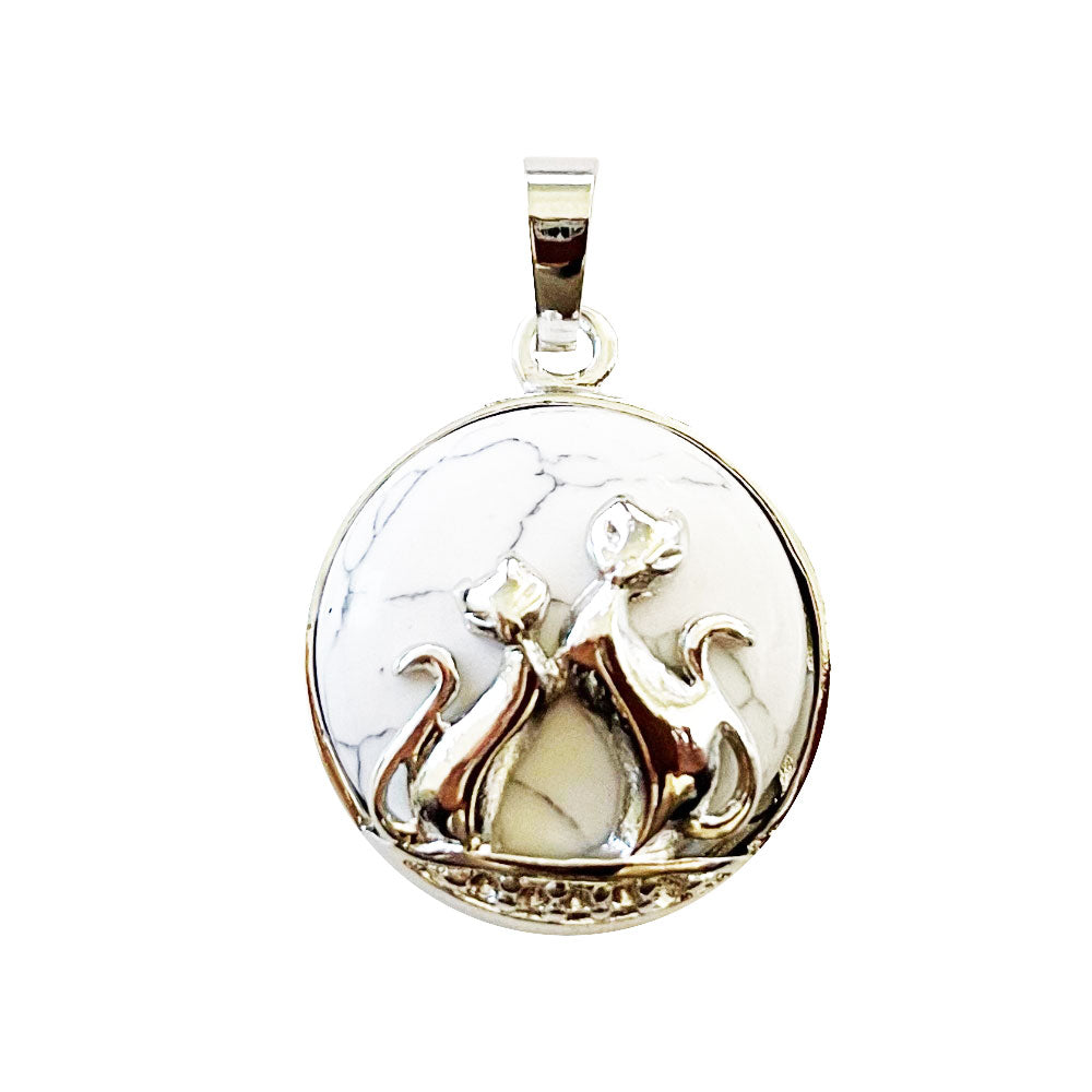 Ciondolo Howlite – Gatto