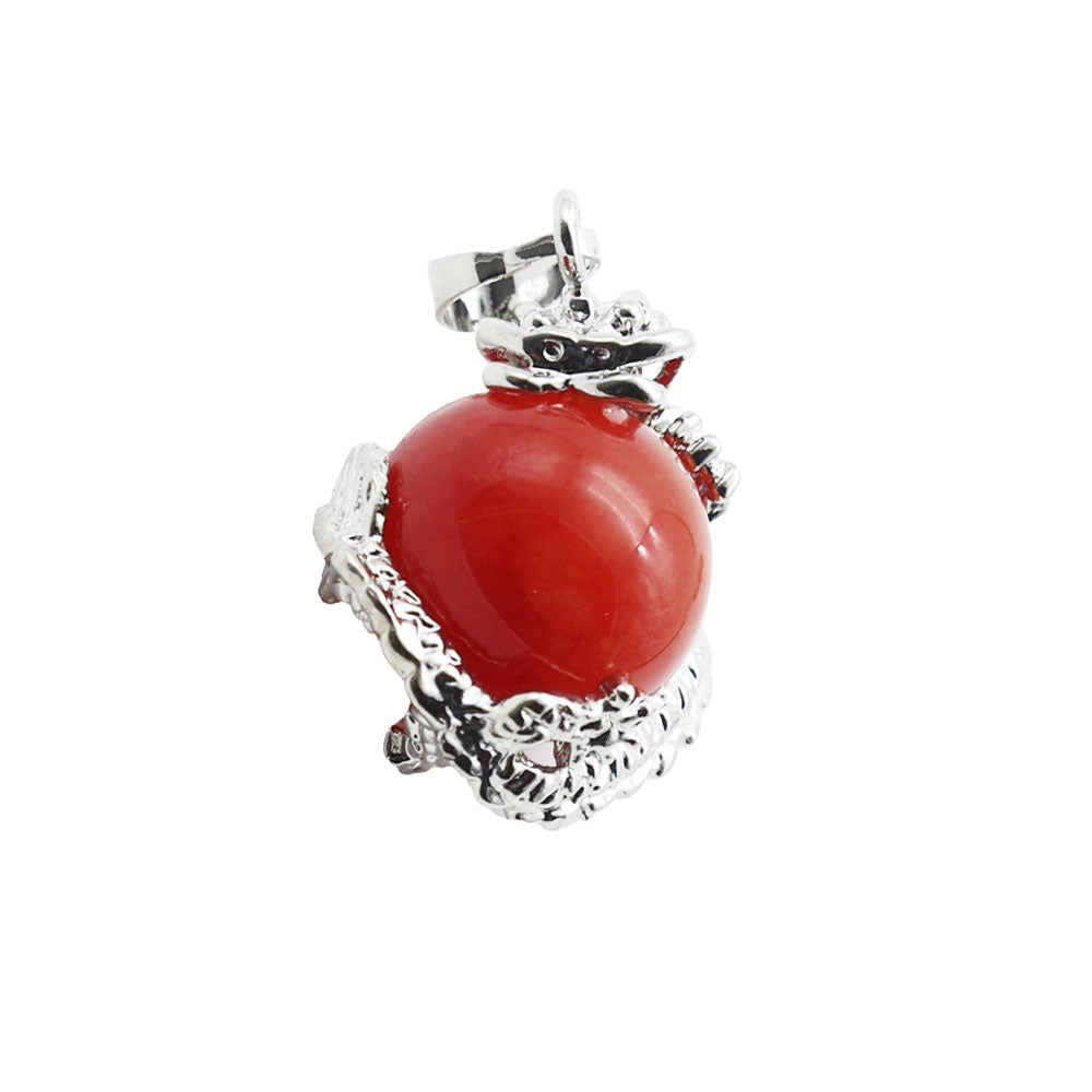 Ciondolo in Giada Rossa – Drago