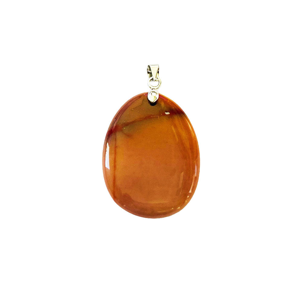 Pendente in diaspro mookaite – Pietra piatta