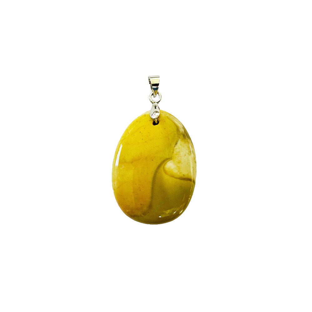 Pendente in diaspro mookaite – Pietra piatta
