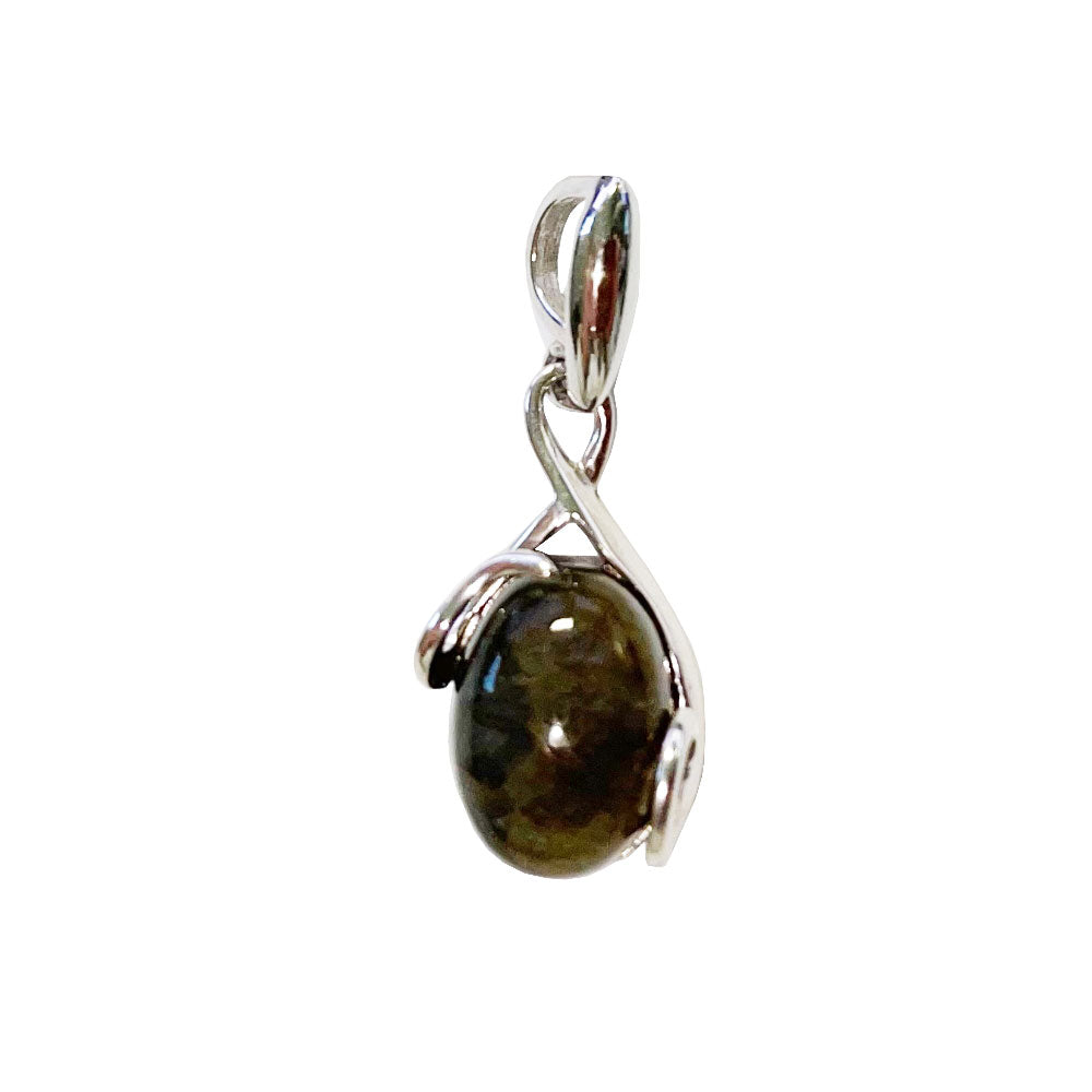 Ciondolo Labradorite “Océane” – Ovale – Argento 925