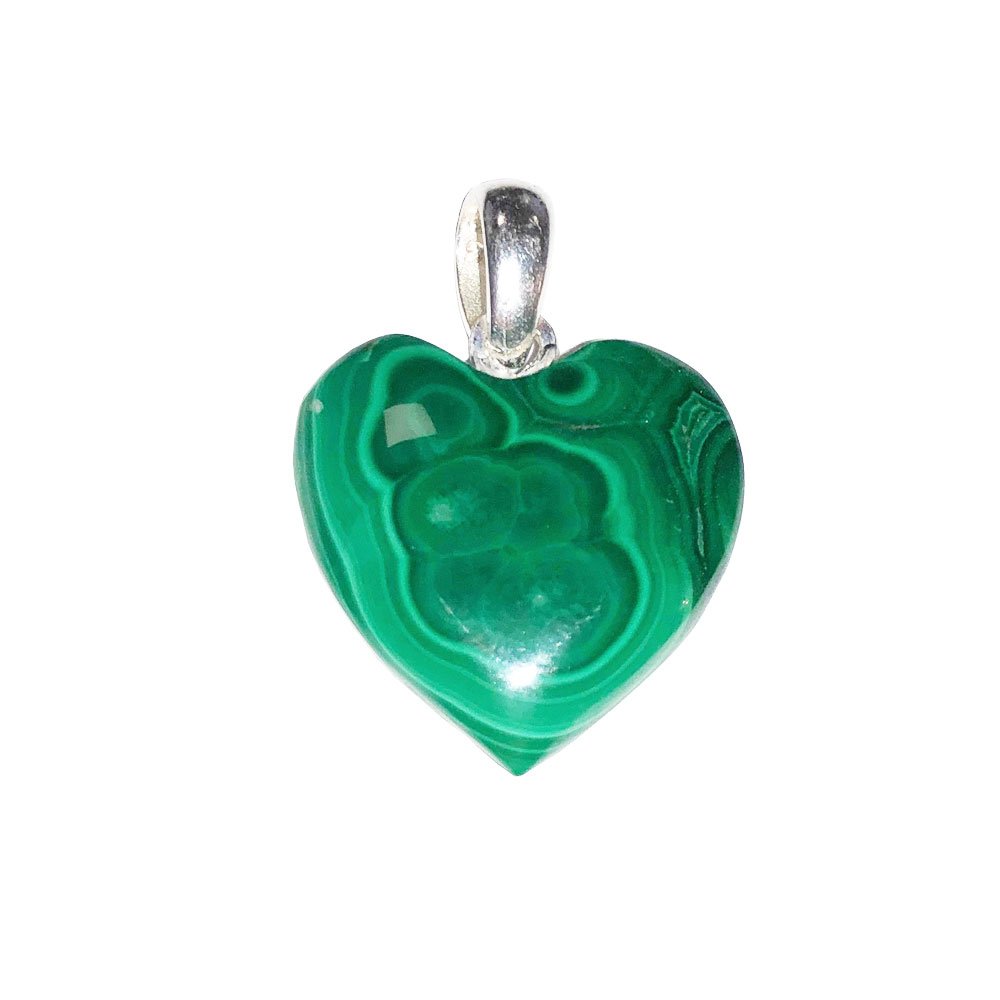 Ciondolo in Malachite – Piccolo cuore