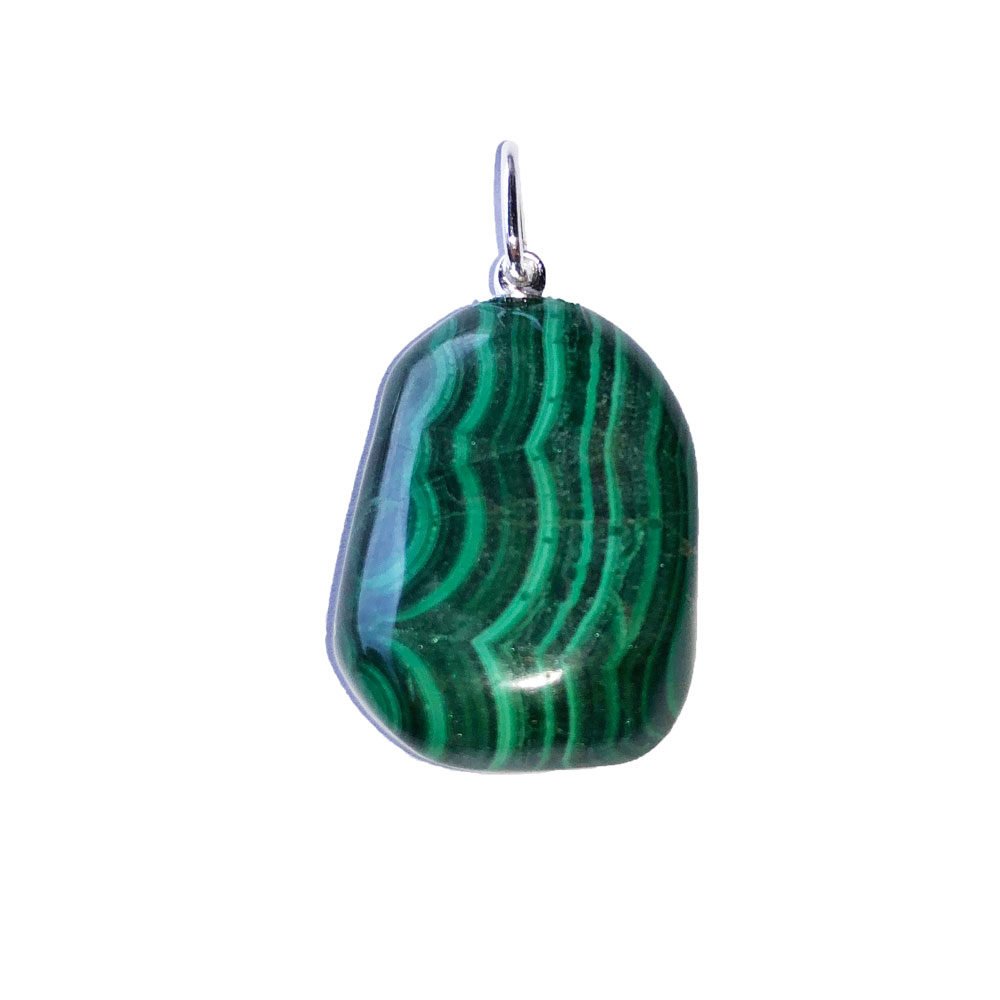 Ciondolo in Malachite – Pietra burattata