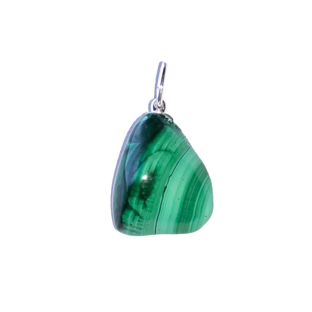 Ciondolo in Malachite – Pietra burattata