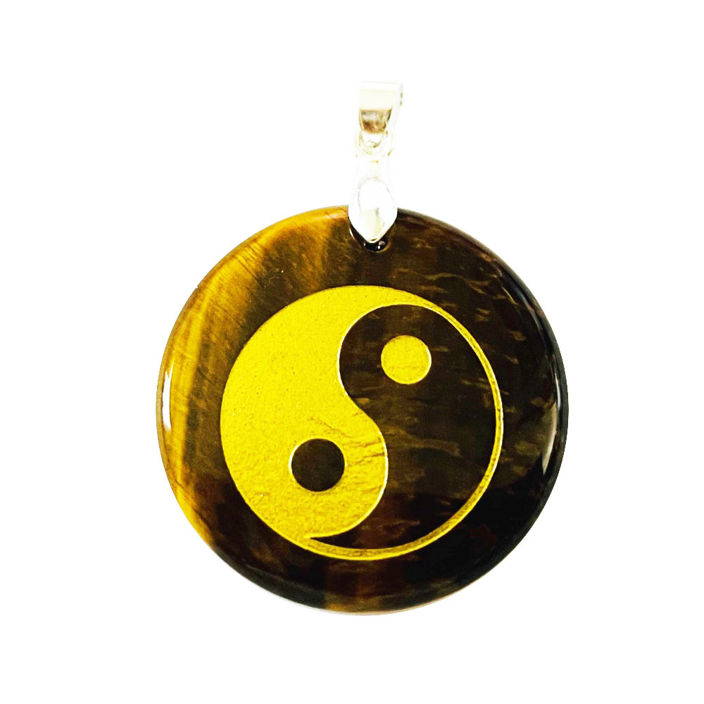 Ciondolo Occhio di Tigre – Taoista Yin-Yang