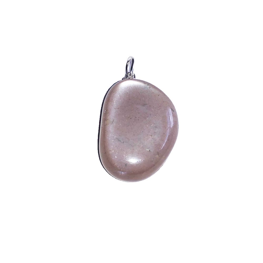 Ciondolo in pietra di luna arancione – Pietra burattata