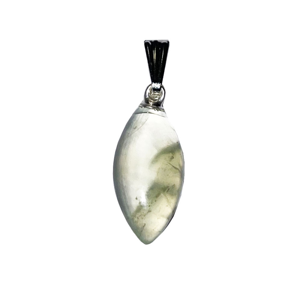 Ciondolo in prehnite – Pietra piatta