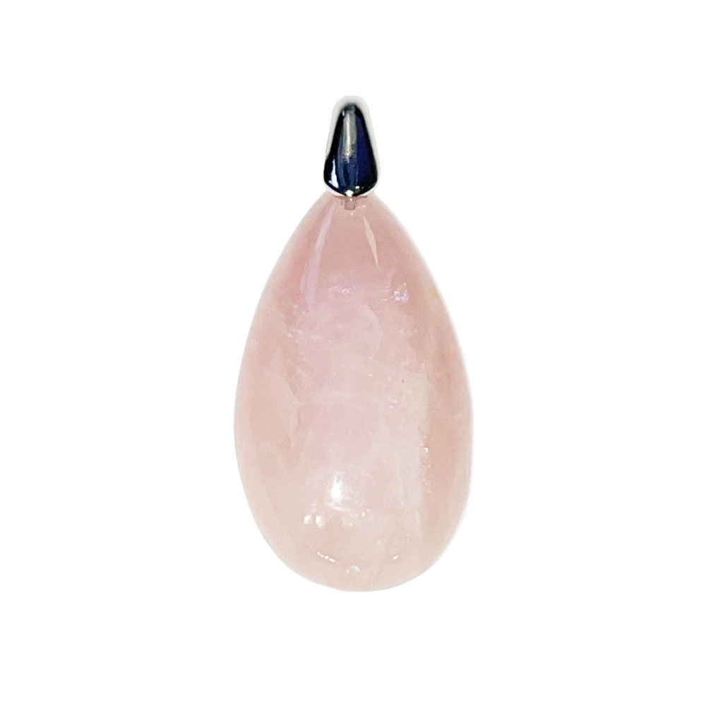 Ciondolo in quarzo rosa – Goccia