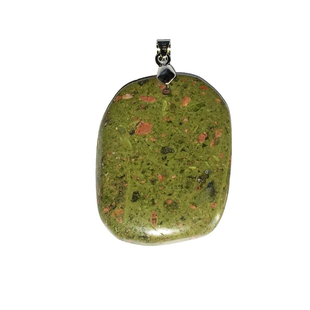 Ciondolo Unakite – Pietra piatta