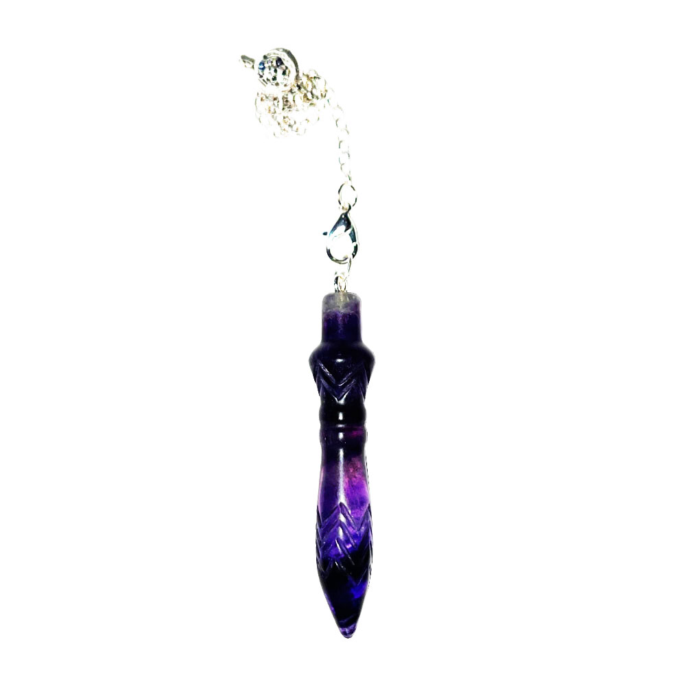 Pendolo in Fluorite – Thoth egiziano