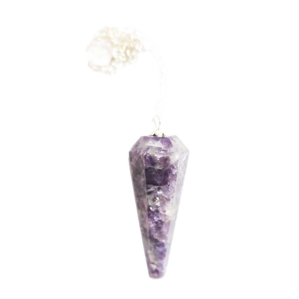 Pendolo di Lepidolite – Esagonale