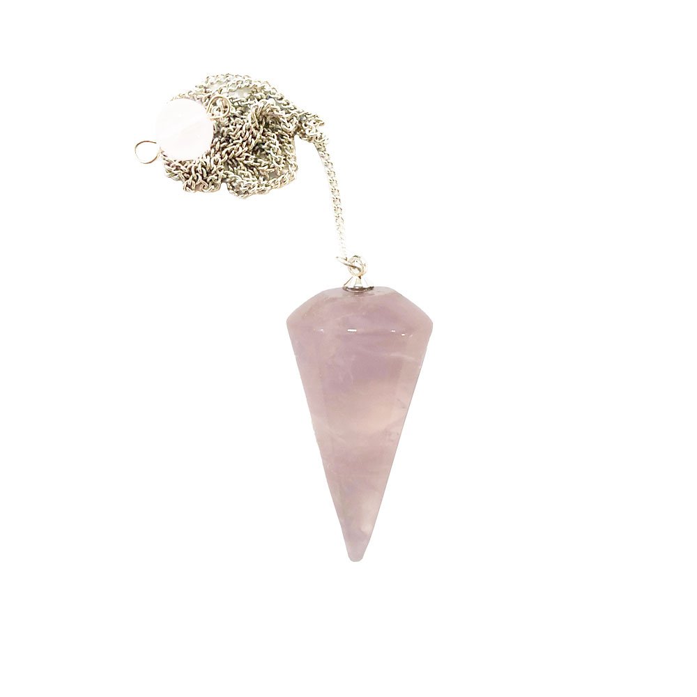 Pendolo in Quarzo Rosa – Cono