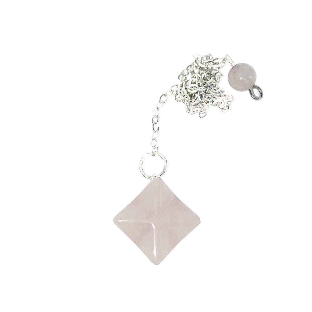 Pendolo in Quarzo Rosa – Merkaba