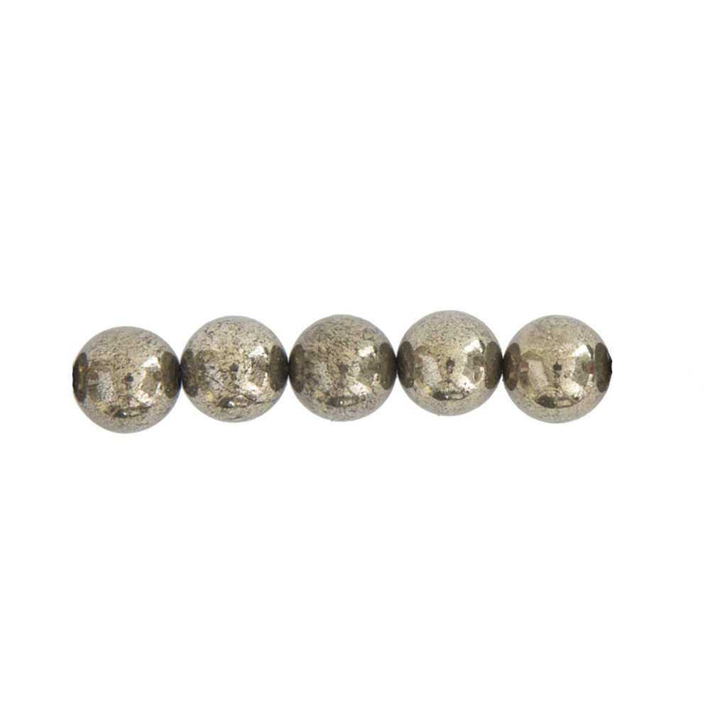 Filo di pirite di ferro – pietre sferiche da 6 mm