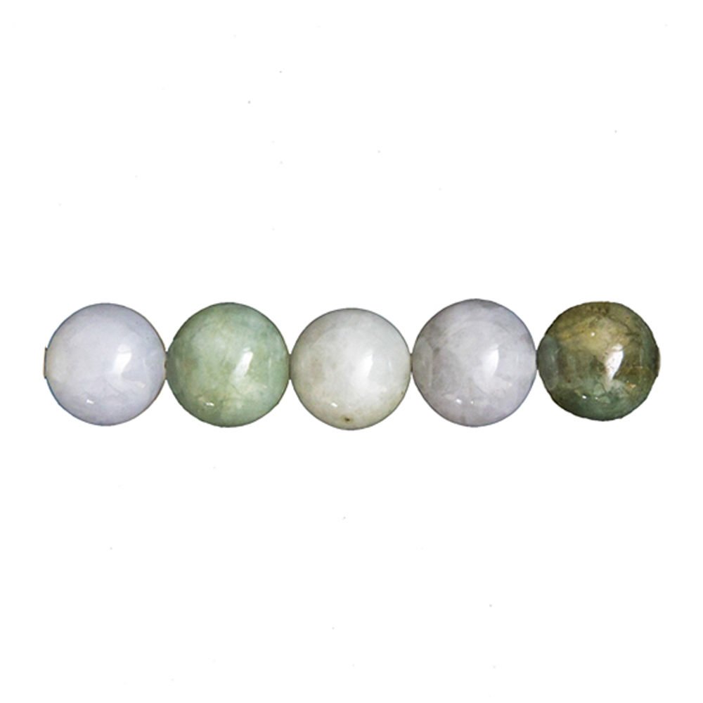 Confezione da 5 perle di giada birmana – 6 mm