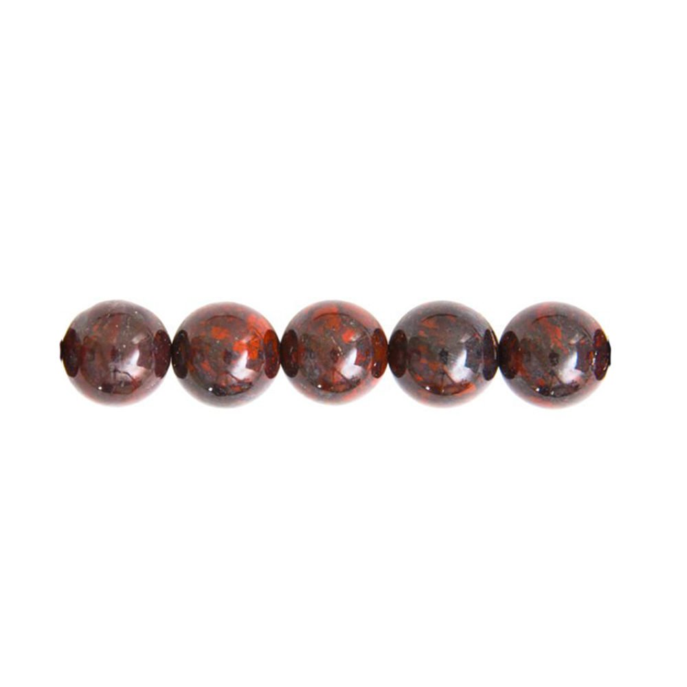 Filo di diaspro brecciato – pietre sferiche da 6 mm
