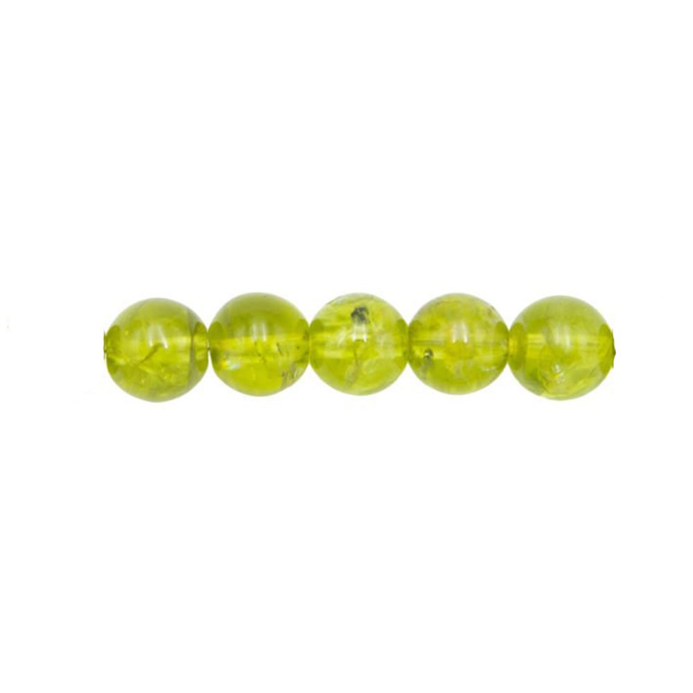 Filo di peridoto – pietre con perline da 6 mm