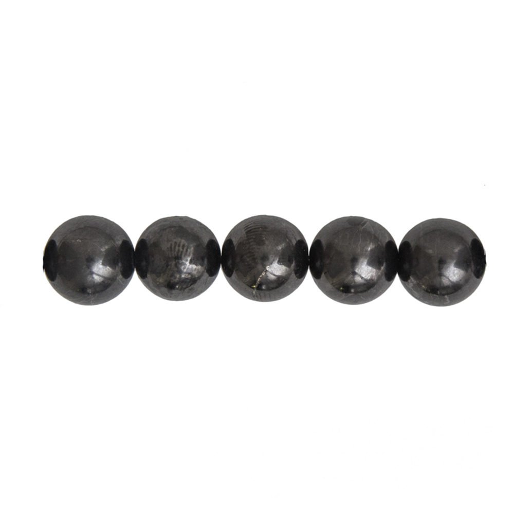 Filo di shungite – pietre sferiche da 6 mm