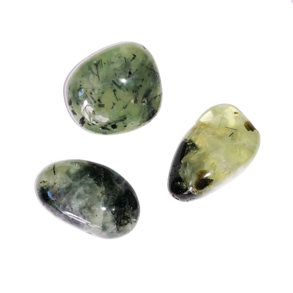 Pietra burattata di prehnite