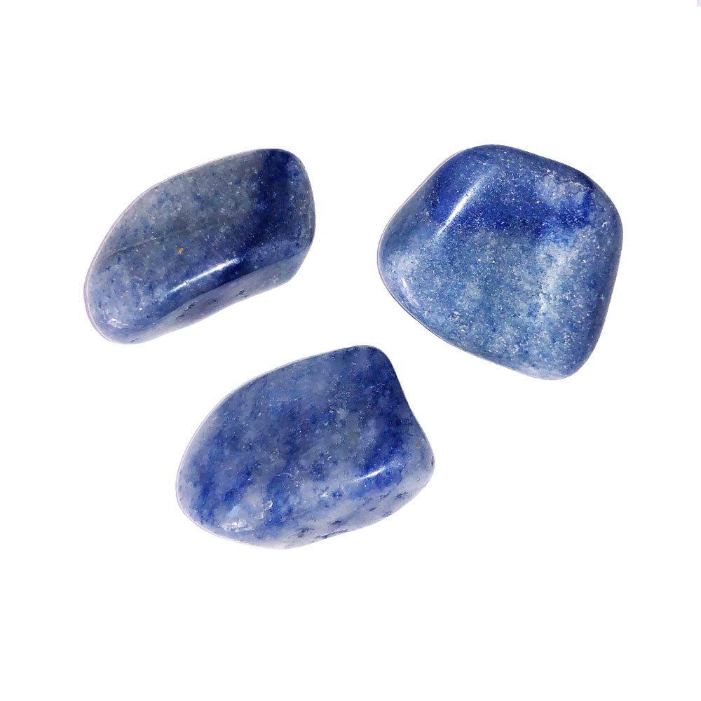 Pietra burattata di quarzo blu