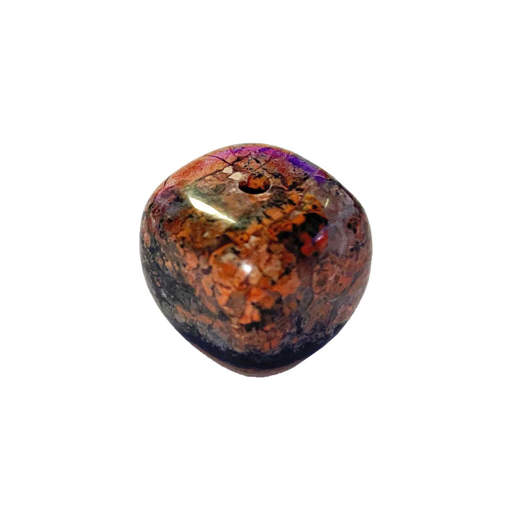 Portaincenso in diaspro rosso – Cubo