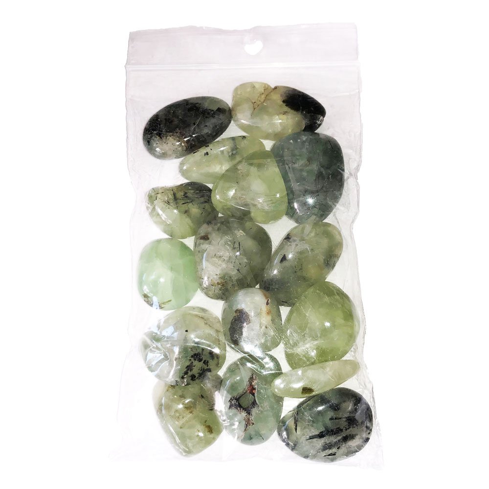 Pietra burattata di prehnite