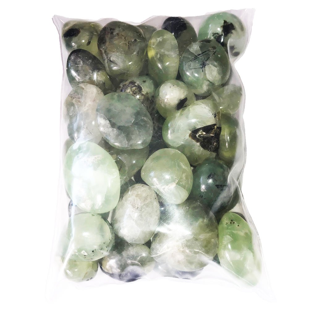 Pietra burattata di prehnite
