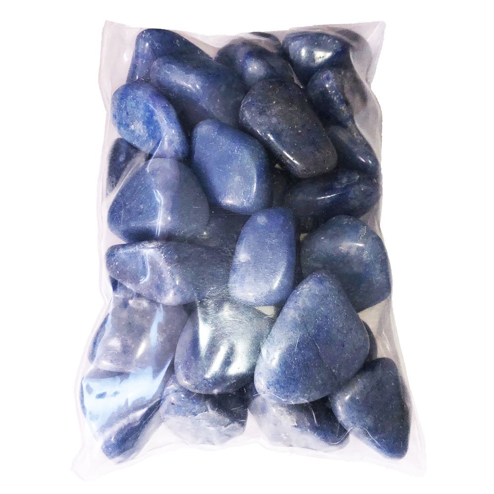 Pietra burattata di quarzo blu