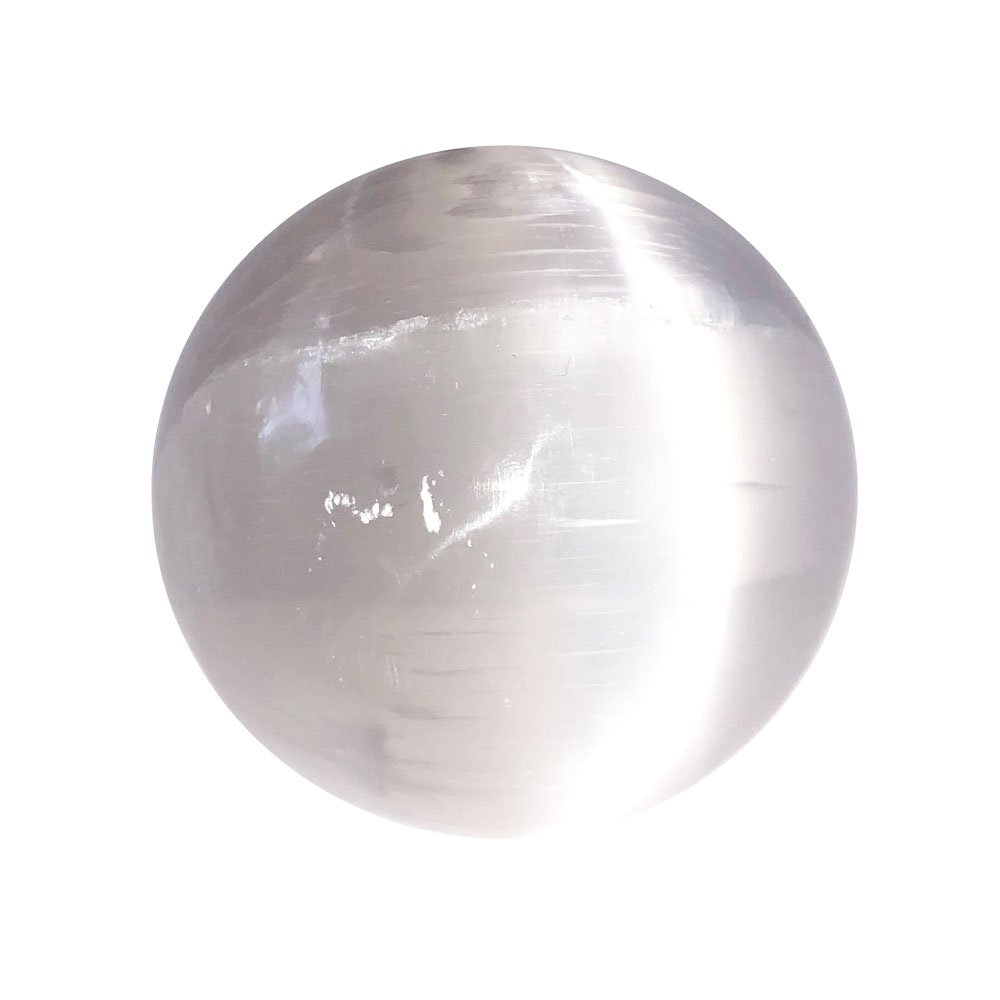 Sfera di Selenite – Tra 50 e 55 mm