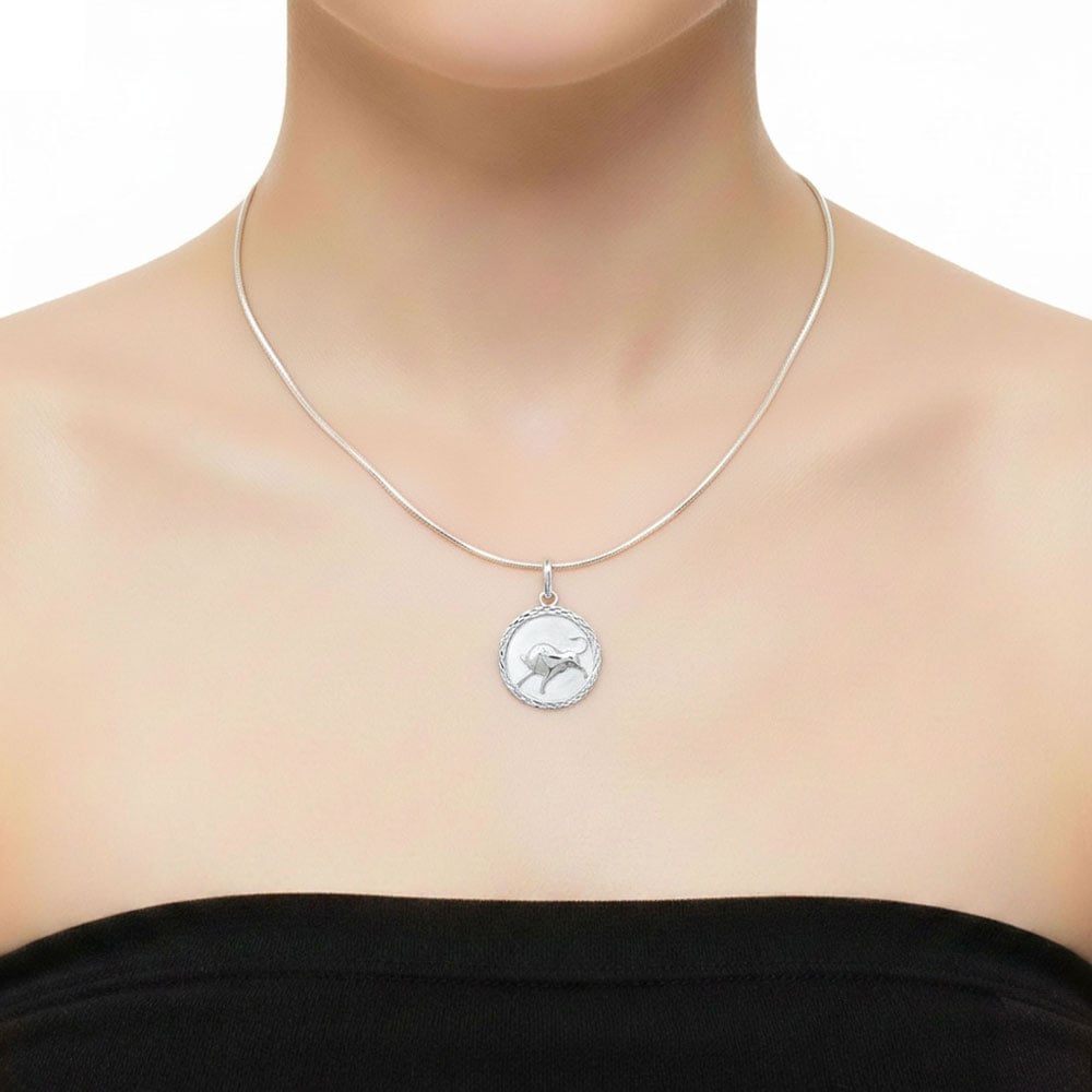 Ciondolo Toro – Segno zodiacale n°2 – Argento