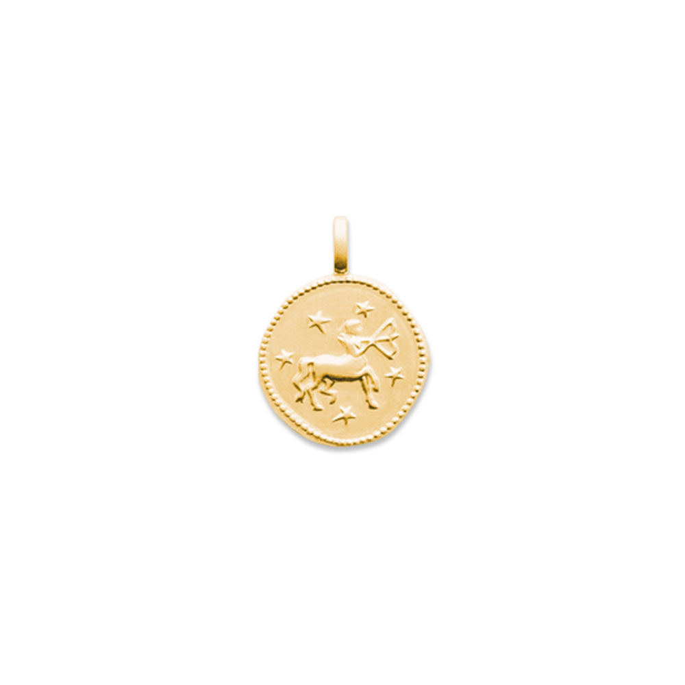 Ciondolo Sagittario – Segno zodiacale n. 1 – Placcato in oro