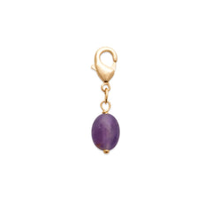Charm in ametista – Placcato oro