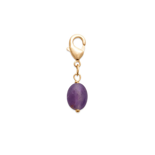 Charm in ametista – Placcato oro