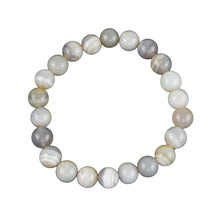 Bracciale in agata Botswana – Perle da 8 mm