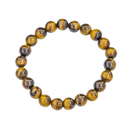 Bracciale in occhio di tigre – Perle da 8 mm