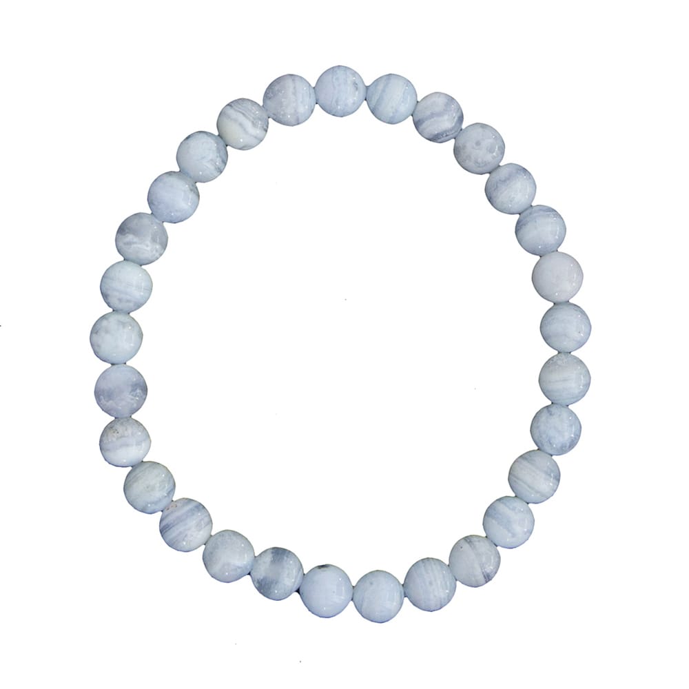Bracciale in calcedonio – Perle da 6 mm