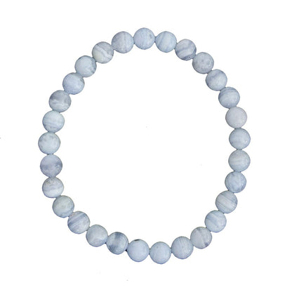 Bracciale in calcedonio – Perle da 6 mm