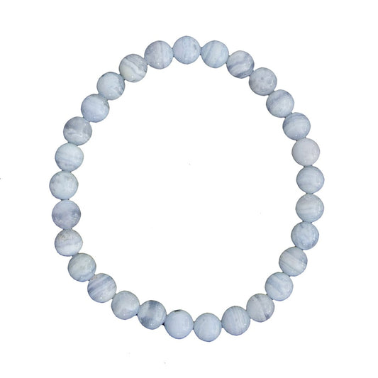 Bracciale in calcedonio – Perle da 6 mm