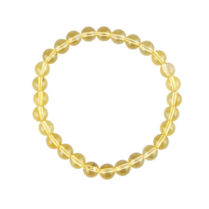 Bracciale in citrino – Perle da 6 mm