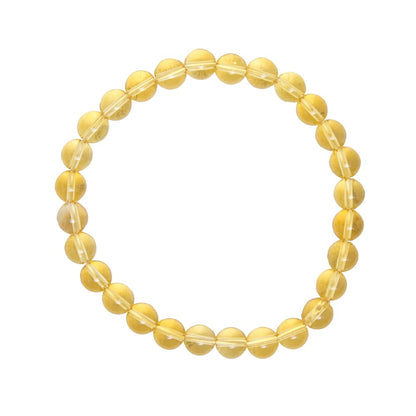 Bracciale in citrino – Perle da 6 mm