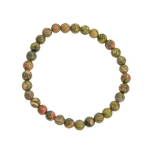 Bracciale in epidoto – Perle da 6 mm